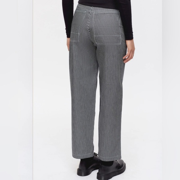 KOTN striped Metro pant women’s indigo stripe NWT size 34 - Picture 2 of 10